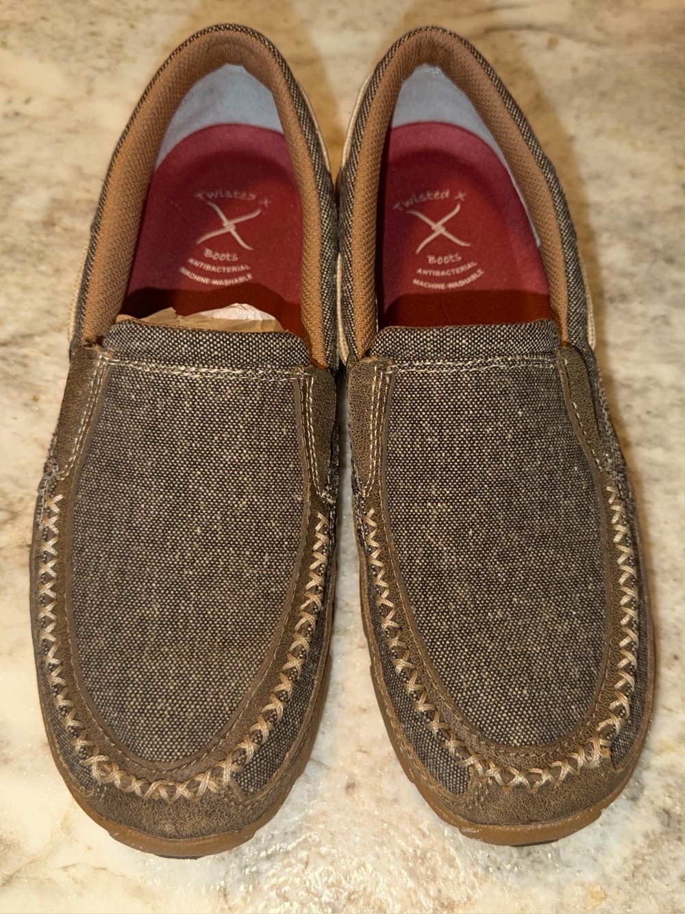Twisted X Women's Brown Driving Moccasins (D Toe)